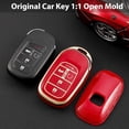thumbnail image 5 of Key Fob Cover Compatible with Honda Accord Civic HR-V CR-V Pilot Sport SI EX EX-L Touring 2022-2026 Keychain Case Holder Protector,Black,  Keychain, 5 of 6