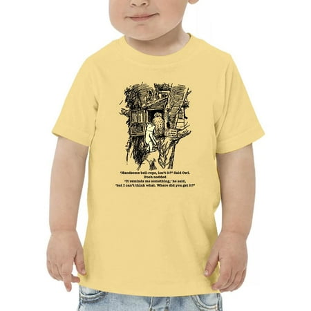 

Pooh Bear And Owl T-Shirt Toddler -Smartprints Designs 4 Toddler