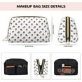 thumbnail image 2 of Cute French Bulldog Red Hat Makeup Bag, Large Capacity Travel Cosmetic Bag for Women Girls- Travel Toiletry Bag Leather Portable Waterproof Makeup Case Organizer with Handle, 2 of 4