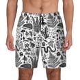 thumbnail image 3 of Uemuo Fall Forest Pattern Mens Swim Trunks Quick Dry Board Shorts with Mesh Lining, Stretch Beach Shorts Quick Dry No-Chafing Board Shorts-X-Large, 3 of 9