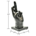 thumbnail image 4 of Adam & Friends Home Decor Fingers Crossed Sculpture | 1-Piece | Black, 4 of 6