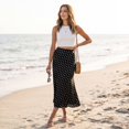 thumbnail image 6 of Long Skirts for Women Comfort Waist Floral A Line Skirts Summer Lightweight Wedding Guest Party Causal Skirts, XL, 6 of 8