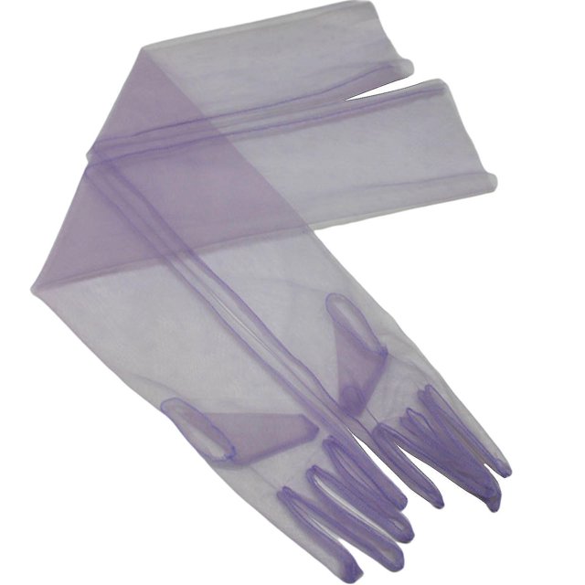 70cm Ultra Thin Gloves Tulle Elbow Gloves Dress Gloves For Halloween Costume