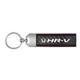 thumbnail image 2 of iPick Image for Honda HR-V Real Black Carbon Fiber Loop Strap Key Chain with Red Stitching, Official Licensed, 2 of 5