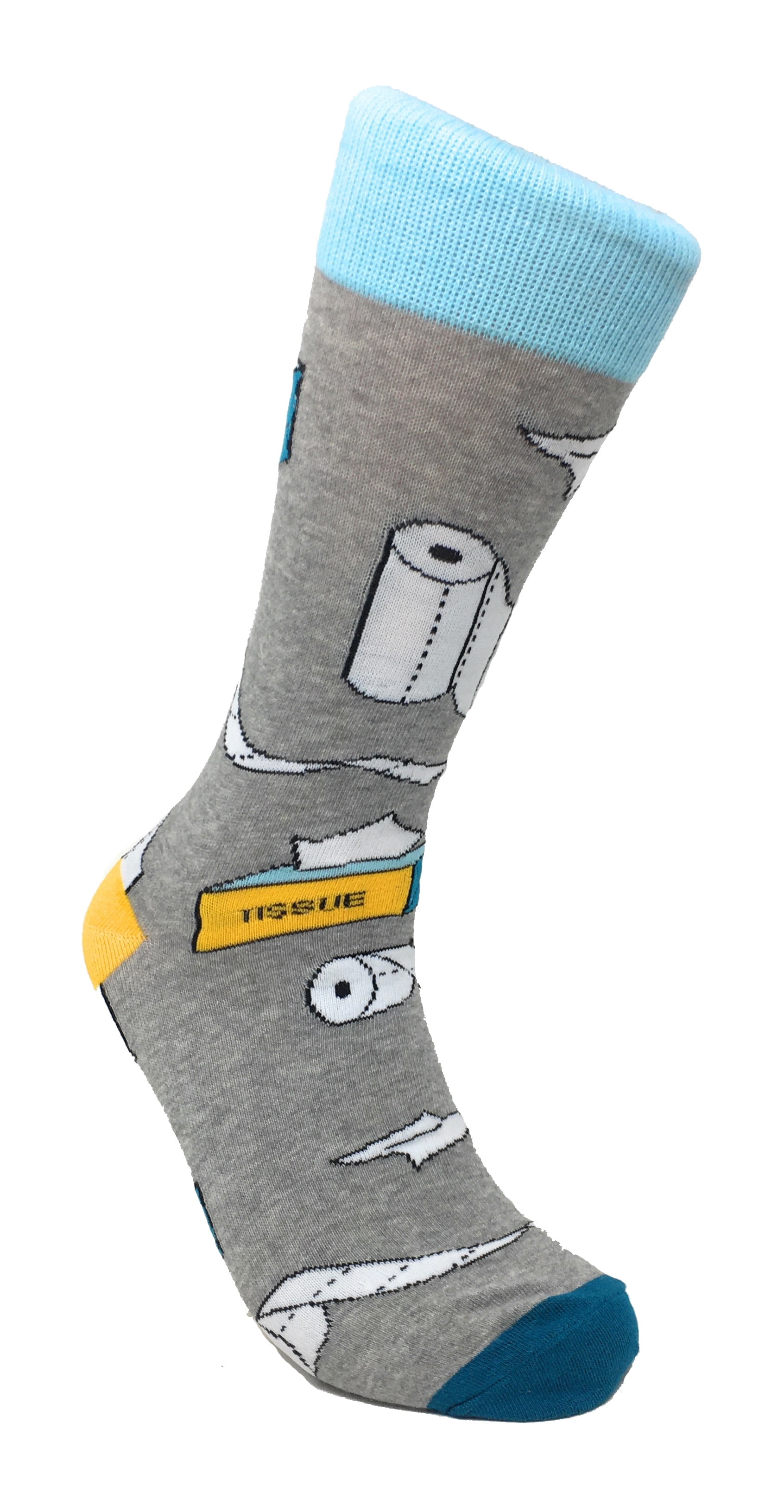 Urban-Peacock Men's Novelty Socks - Multiple Patterns! - Toilet Paper Tissue, 1 Pair