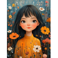 thumbnail image 1 of Qisvanset 12x16 Inch Colorful Joyful Art Canvas Wall Art, Bright Cartoon Decor for Girls Kids Nursery Room, 1 of 8
