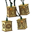 thumbnail image 2 of Kurt Adler UL 10-Light Wooden Lantern Light Set, 2 of 3