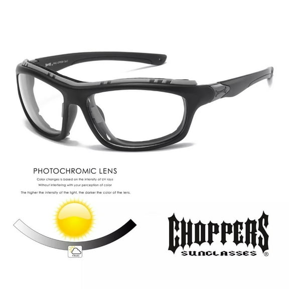 Choppers Motorcycle Sunglasses, Photochromic Lenses, Sunglasses Motorcycle Glasses