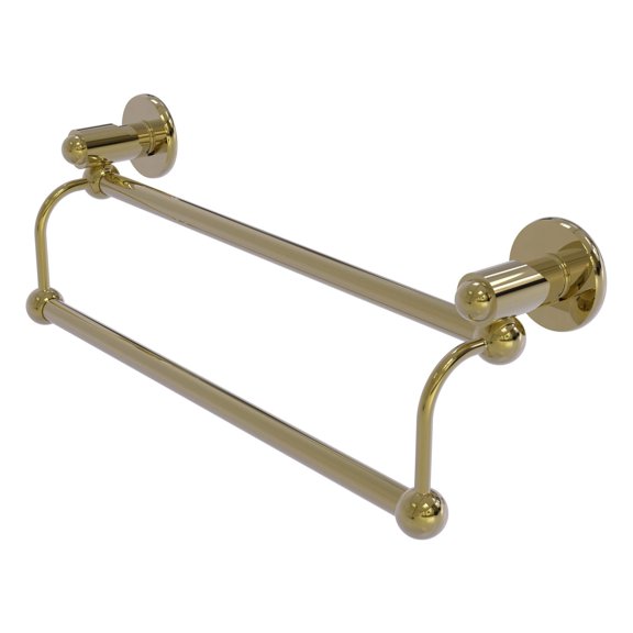 Soho Collection Double Towel Bar - Unlacquered Brass / 24 Inch