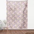 thumbnail image 4 of Ambesonne Peony Fabric by the Yard Upholstery, Delicate Floral Scene Print, 1 Yard, Pale Lilac Mustard, 4 of 5