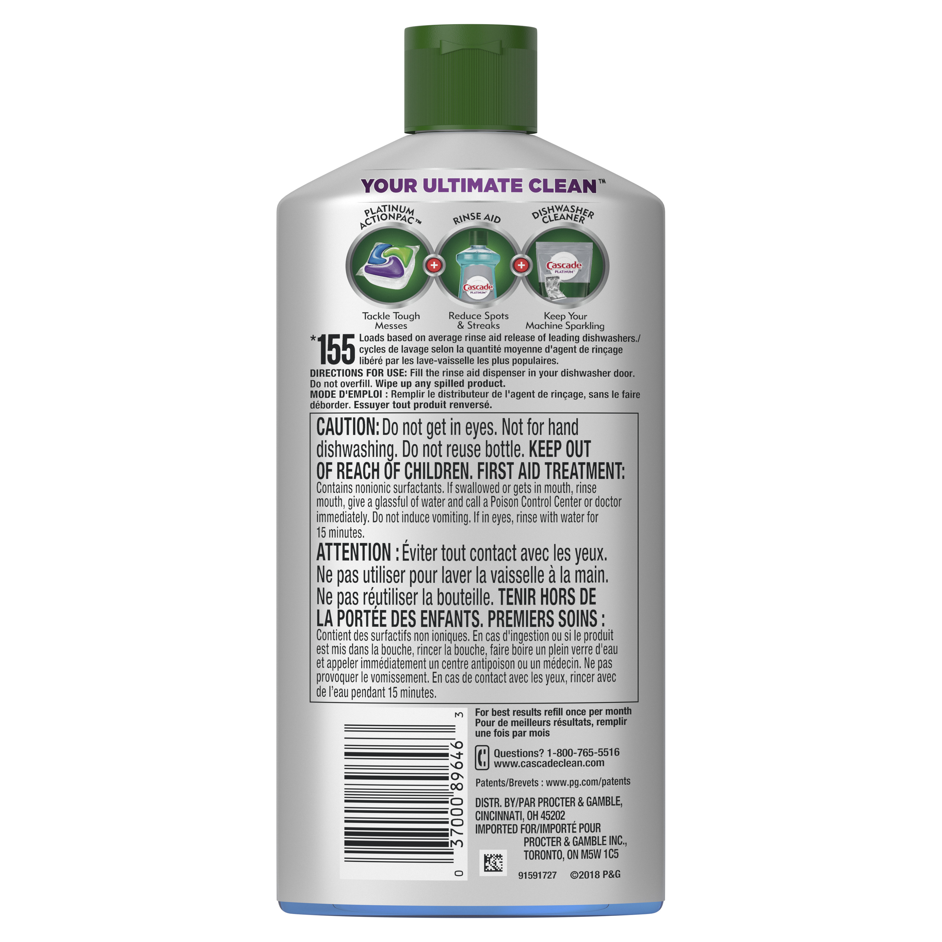 whirlpool cascade platinum dishwasher