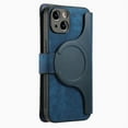 thumbnail image 2 of Feishell For iPhone 14 Plus Wallet [Support Magsafe Charger] Magnetic Detachable Flip Leather Phone Case with Card Slots[RFID Blocking], Zipper Bag, Kick-Stand For iPhone 14 Plus, Blue, 2 of 13