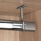 thumbnail image 5 of Soporte de tubo central para barra de ropa, soporte de metal cromado pulido, soporte ovalado para barra de armario, 1 pieza, 5 of 5
