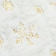 thumbnail image 5 of "Snowlflake Christmas Tree Skirt, Large Snowy White Fur Tree Skirt with Snowy Pattern for Christmas Decorations (Gold,Silver,Multicolor)", 5 of 7