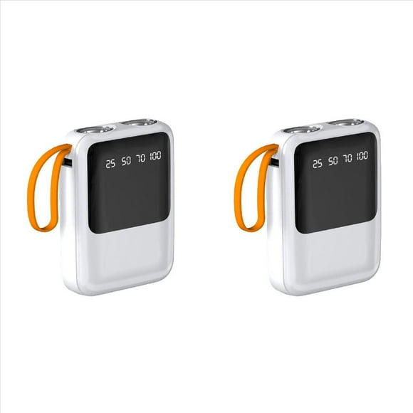 2X Caja de Banco de Energía 3X18650 4 en 1 Caja de Almacenamiento de Carga de Batería DIY Caja USB Tipo C con Linterna para Cargar Teléfonos Móviles,B