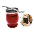 thumbnail image 3 of Mate de Calabaza Moderno de Doble Pared Hecho de Acero Inoxidable Taza de Doble Pared rojo, 3 of 9