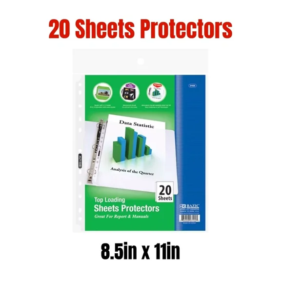 We R 3-Ring Page Protectors 12