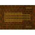 thumbnail image 1 of Ahgly Company Machine Washable Indoor Rectangle Southwestern Yellow Country Area Rugs, 5' x 8', 1 of 4