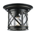 thumbnail image 3 of Trans Globe Lighting 5128 ROB Chandler 1 Light 10" Wide Outdoor Flush Mount Lantern, 3 of 7