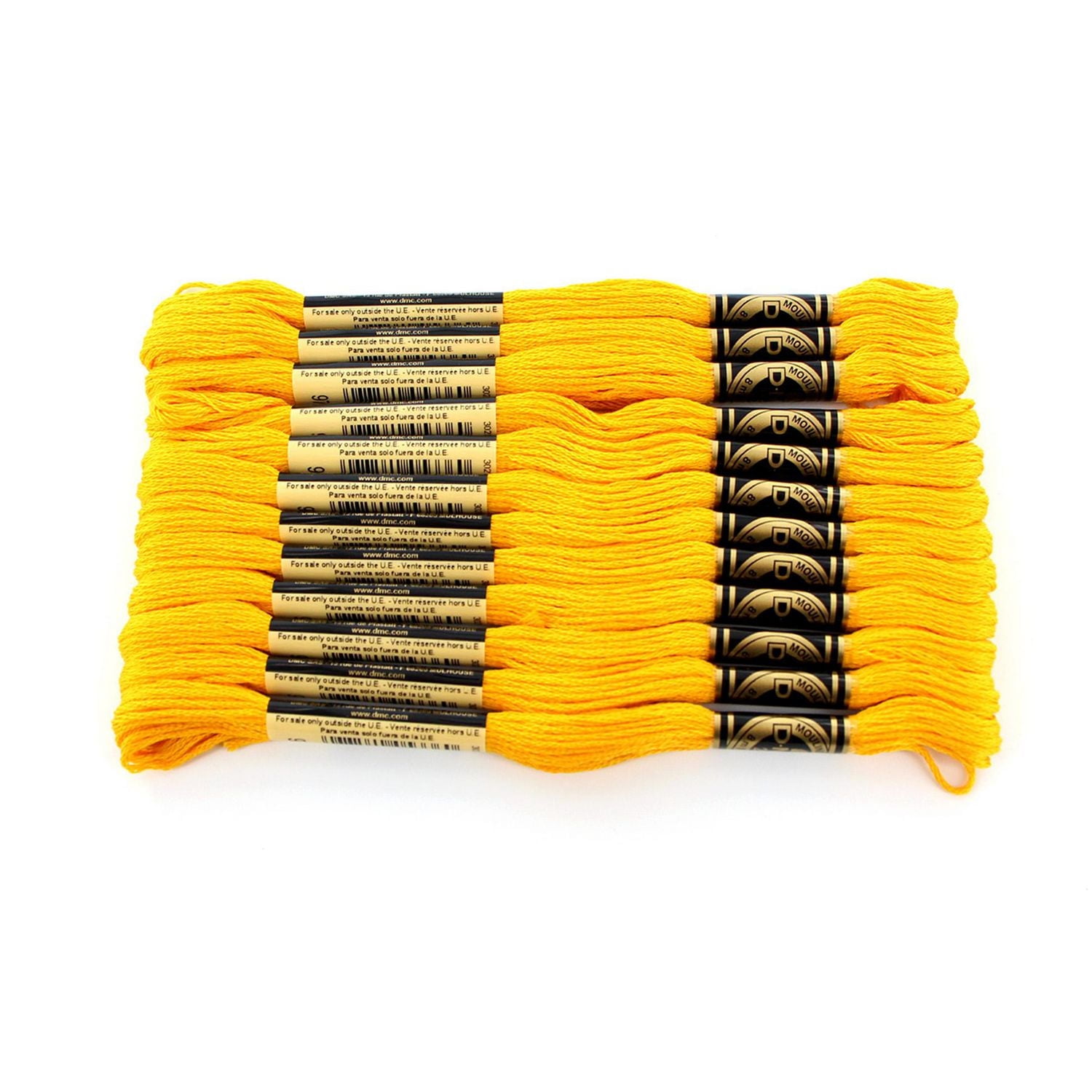 DMC Coton à broder 6 brins 8m jaune