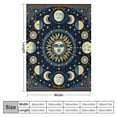 thumbnail image 4 of YANMS Sun and Moon Stars Throw Blanket Celestial Double-Sided Reversible Woven Cotton Home Decor Bedding Chair Couch Recliner Cover Rug Tassels Blue Yellow, 4 of 6