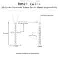thumbnail image 4 of Rosec Jewels Lab Grown Diamond Cross Necklace with Chain (EF-VS Grade) - Real Cross Faith Necklace - Ready to Gift for Christmas, 10K White Gold, 4 of 6
