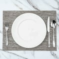thumbnail image 6 of Sovereign Rectangle Light Brown Vinyl Woven Placemat - 16" x 12" - 6 count box, 6 of 10