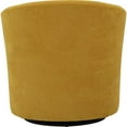 thumbnail image 3 of Fox Hill Trading Windsor 19"H Traditional Fabric Swivel Club Chair in Yellow, 3 of 4