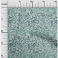 thumbnail image 2 of oneOone Cotton Flex Dusty Teal Green Fabric Asian Baroque Craft Projects Decor Fabric Printed By The Yard 40 Inch Wide, 2 of 4