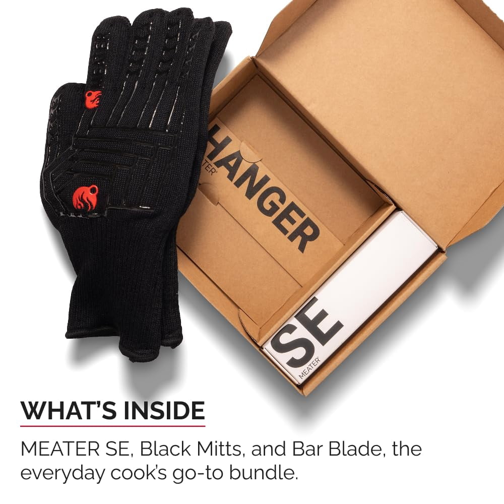 Bundle  Wireless Meat Thermometer with Heat-Resistant Mitts & Bar Blade Opener for Oven Stovetop  Fryer