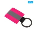 thumbnail image 3 of Uxcell Reflective Keychain Tags, 6 Pack Reflective Zipper Pulls for Backpack Dog Collar, Pink, 3 of 6