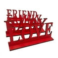 thumbnail image 4 of Valentine's Gift Valentine's Day Wooden Letter Ornament Wood Standing Crafts Cutout Model for Home Festival Party Desktop Decoration Romantic Gift, 4 of 10