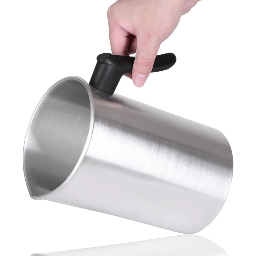 Ywmsfl 101.4oz Aluminum Alloy Candle Making Pitcher Dripless Pouring Spout