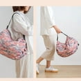 thumbnail image 4 of Thinsony Sacs de Rangement Pliables Peu Encombrants Articles Organisés en Déplacement Sac de Courses Réutilisable en Polyester pour Voyage Sac de Plage Sac à Main Fleur Bleue 1Set, 4 of 6