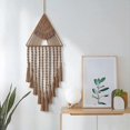 thumbnail image 2 of Macrame Woven Wall Hanging Dream Catcher Room Door Decor(brown), 2 of 5