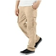 thumbnail image 3 of Kogui Boys Pants Youth Kids' Spring Cargo Joggers - Boys Girls Casual Tapered Pants Size 12-13 (Khaki,12-13 Years), 3 of 8