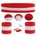 thumbnail image 1 of FOMIYES 1Jgo Deportiva Roja Para Y Muñequera Lavable Para Fitness Y Yoga, 1 of 8