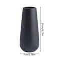 thumbnail image 3 of AuroraX Plastic Dried Flower Vase Small Decorative Desk Vase Matte White Modern Tall Lightweight Home Office Table Vase Black, 3 of 6
