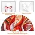 thumbnail image 4 of Yiaed Red Sun Flame Fox Print Christmas Tree Skirt , Tree SkirtsTree Mat for Christmas Winter Holiday Indoor Decorations-48", 4 of 7