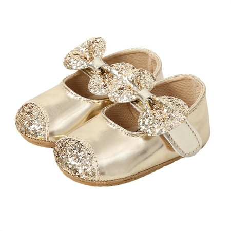 

Baby Princess Shoes Sequins Bowknot Walking Shoes Footwear Prewalker for Infant Girls