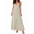 thumbnail image 3 of Women'S Spaghetti Strap V Neck Lace Up Bodycon Solid Nightclub Party Casual Dress Green L, 3 of 9