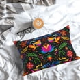 thumbnail image 5 of Fuzoiu Mexican Flower Traditional1 Print Pillow Case with Hidden Zipper,Pillow Covers,Soft and Comfortable Pillowcase-14"x20", 5 of 6