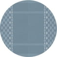 thumbnail image 1 of Ahgly Company Indoor Round Patterned Azure Blue Novelty Area Rugs, 5' Round, 1 of 6