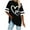 Black, variant on Women's Hearts Printed Oversized T-shirts Striped Short Sleeve Crew Neck Casual Summer Baggy Tee Shirt Tshirts (XL, Khaki)