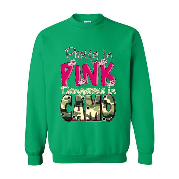 Artix - Mens Sweatshirts and Hoodies - Pretty in Pink Dangerous in Camo