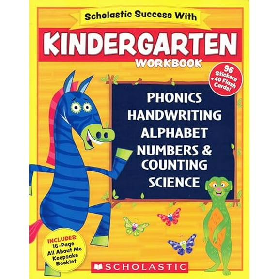 Pre-Owned Scholastic- Kindergarden Workbook, 9781338758528, 1338758527, Paperback,