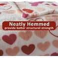 thumbnail image 7 of Red Valentines Throw Blanket Pink and Red Hearts Soft Fleece Valentine’s Day Blanket for Couch Sofa Bed 50” x 60”, 7 of 7
