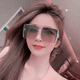 thumbnail image 2 of Gafas de sol de moda para mujer con montura grande, gafas de sol de moda para viaje, 2 of 6