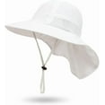 thumbnail image 2 of 2Pack Toddler Sun Hat Baby Beach Hat Summer UPF 50+ Protection Caps for Boys Girls Wide Brim Neck Flap Outdoor Play Hats, 2 of 8