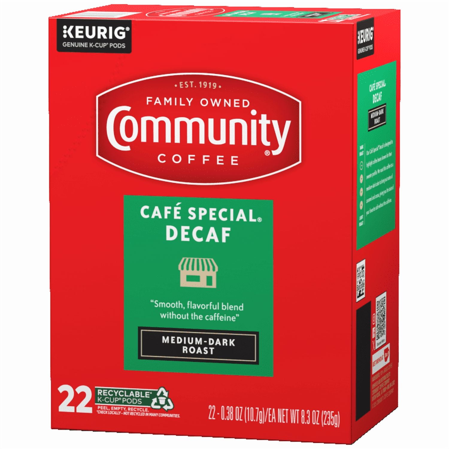 Community® Coffee Café Special® Decaf Coffee Single-Serve Cups 22 ct Box